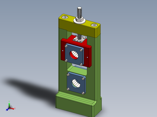 一款压力机3D模型