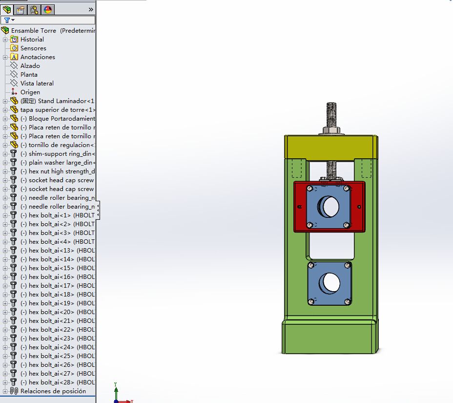 一款压力机3D模型