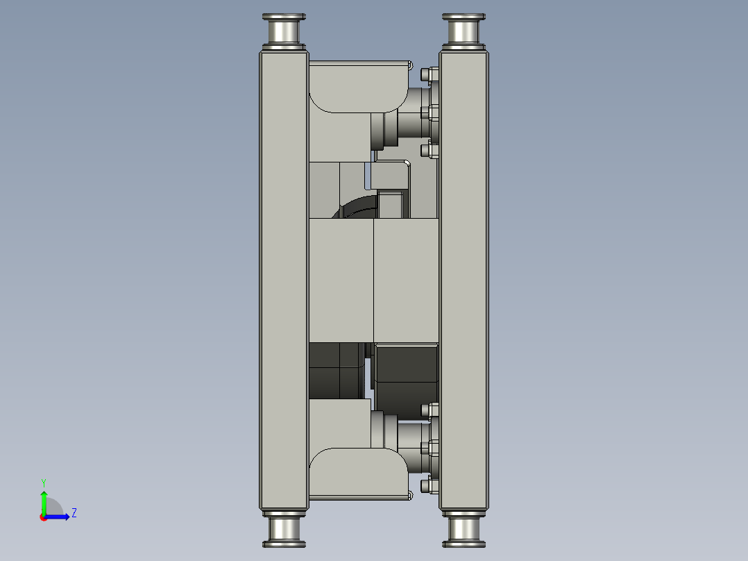 solidworks 剪切冲头左视图