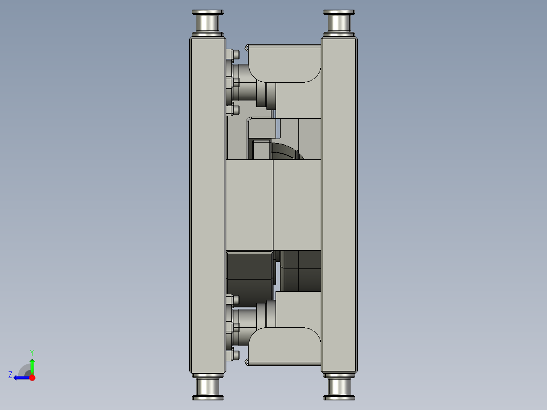 solidworks 剪切冲头右视图