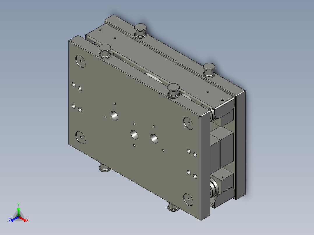 solidworks 剪切冲头正等轴测图