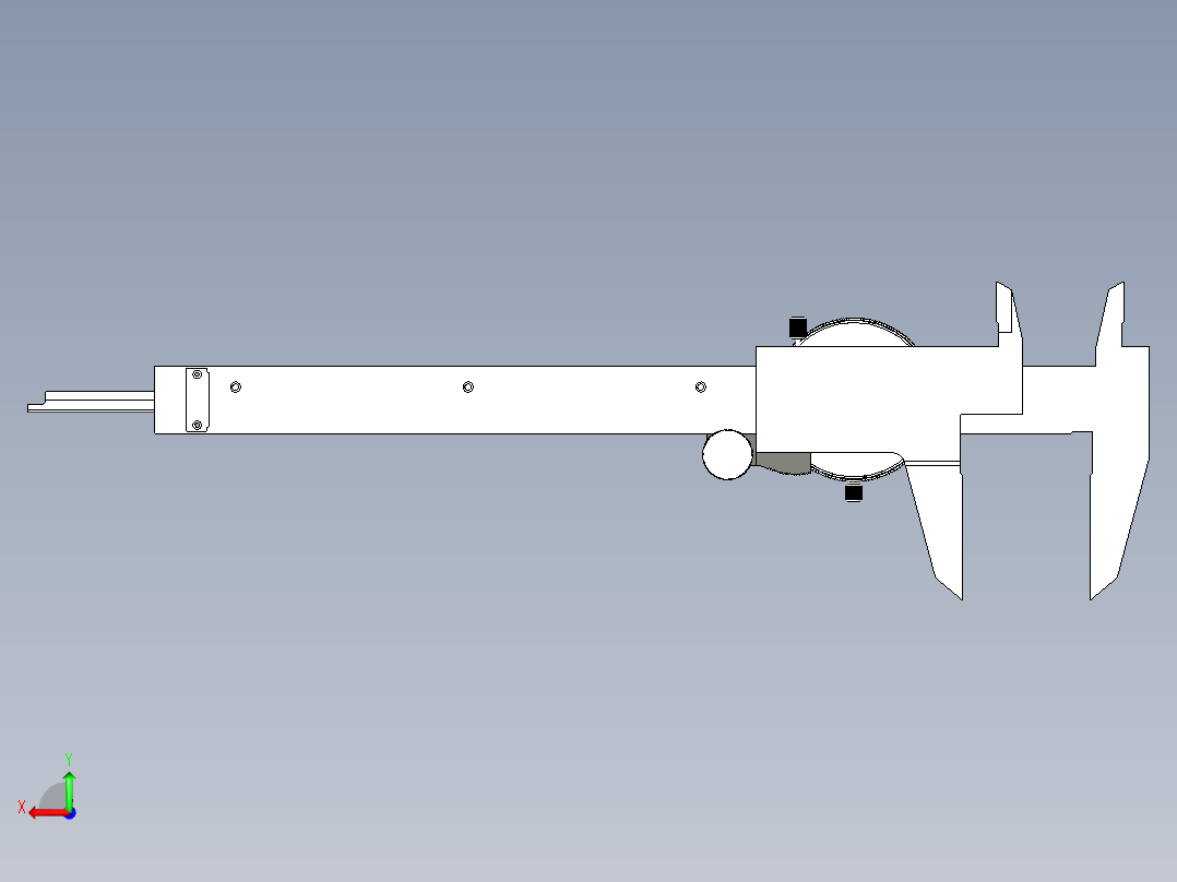 带表、游标卡尺后视图