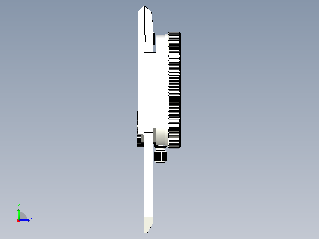 带表、游标卡尺左视图