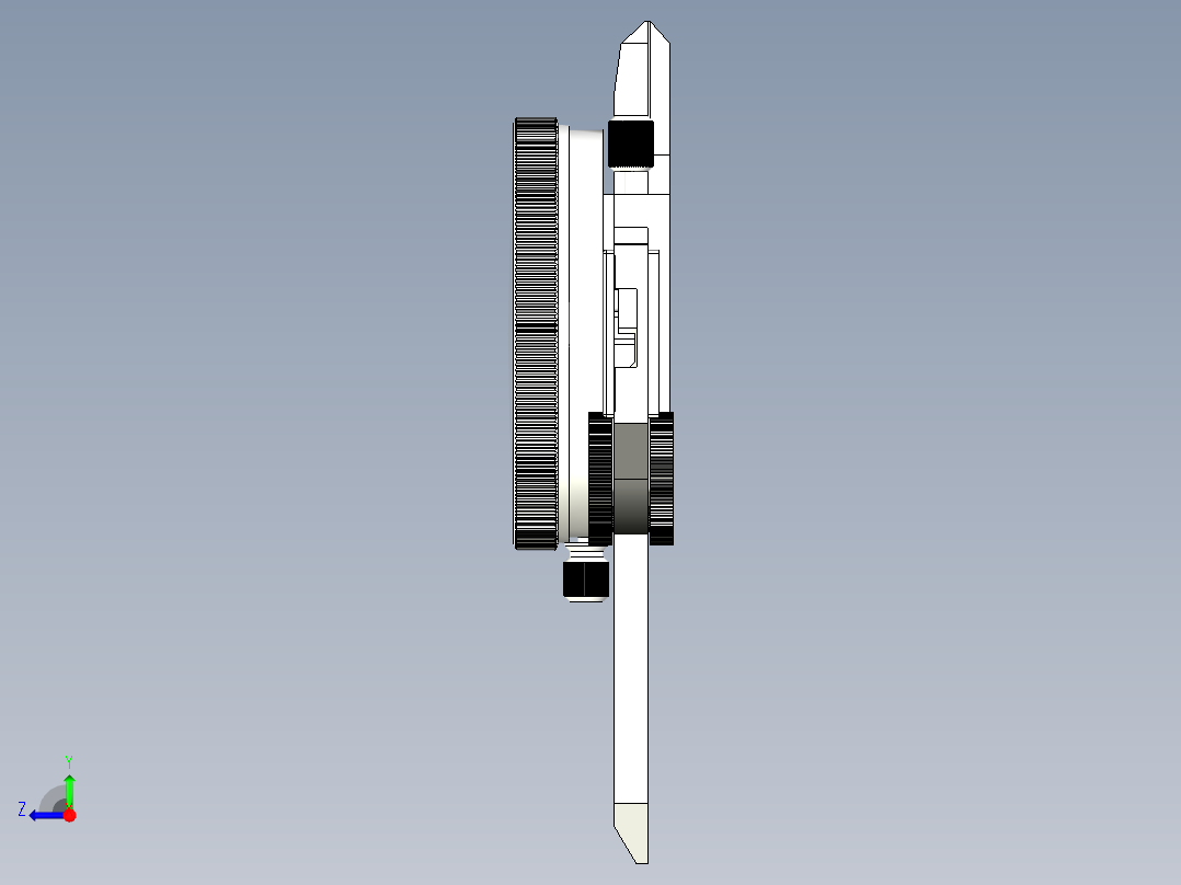 带表、游标卡尺右视图