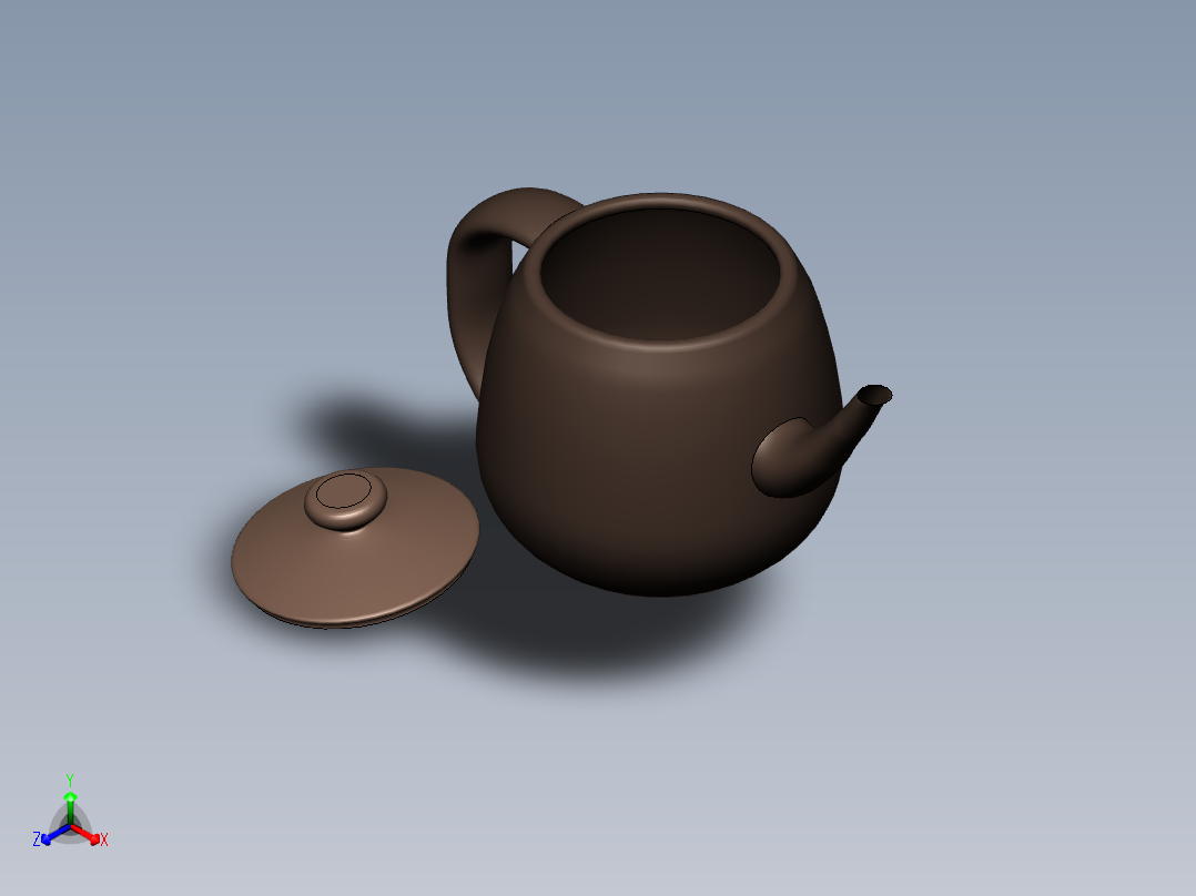 茶具3d模型正等轴测图