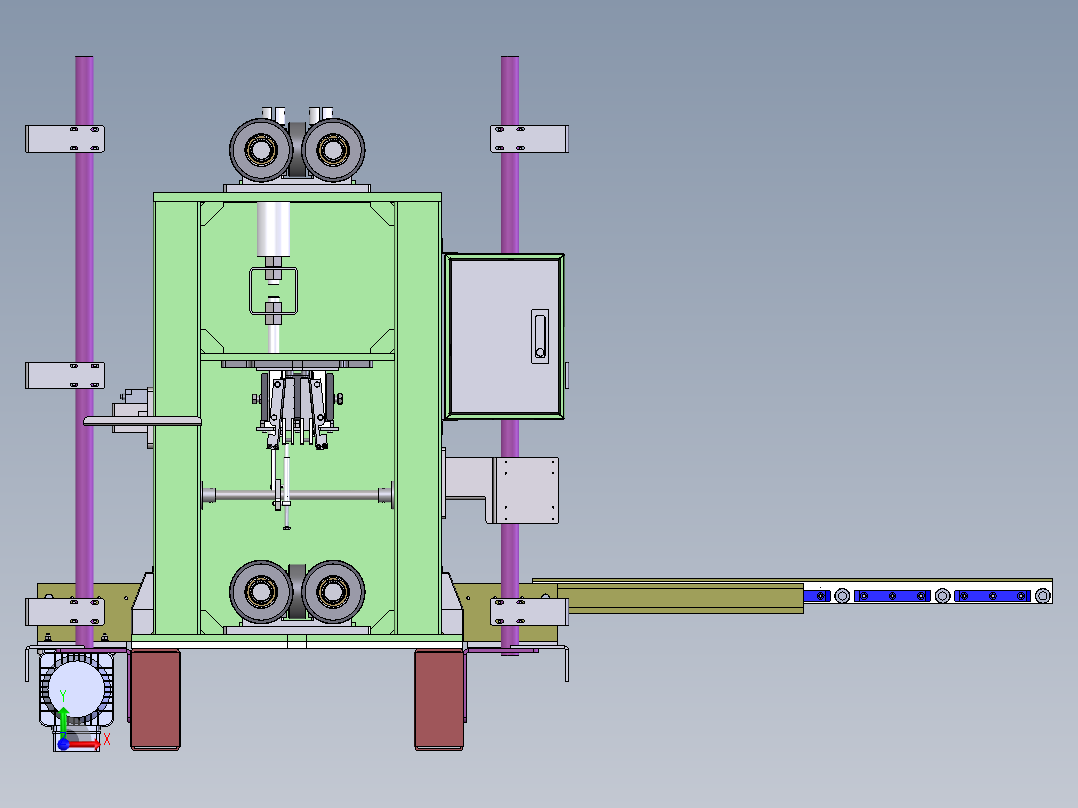 T568 堆垛机货叉前视图