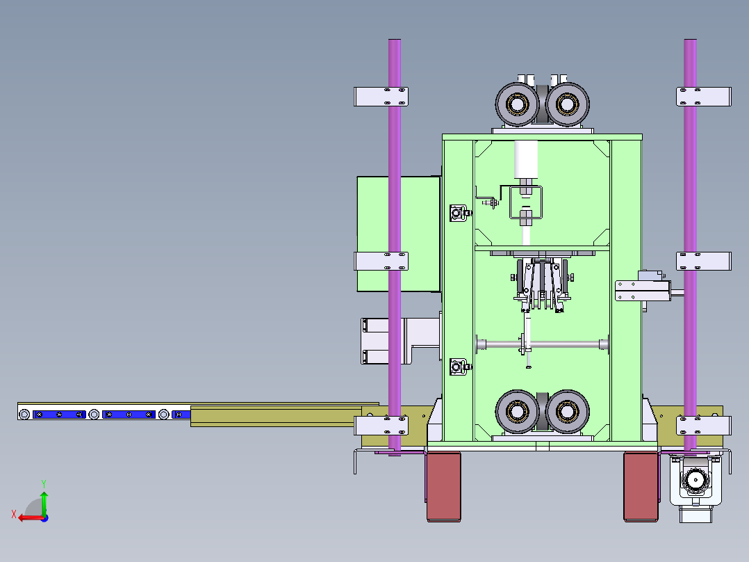 T568 堆垛机货叉后视图