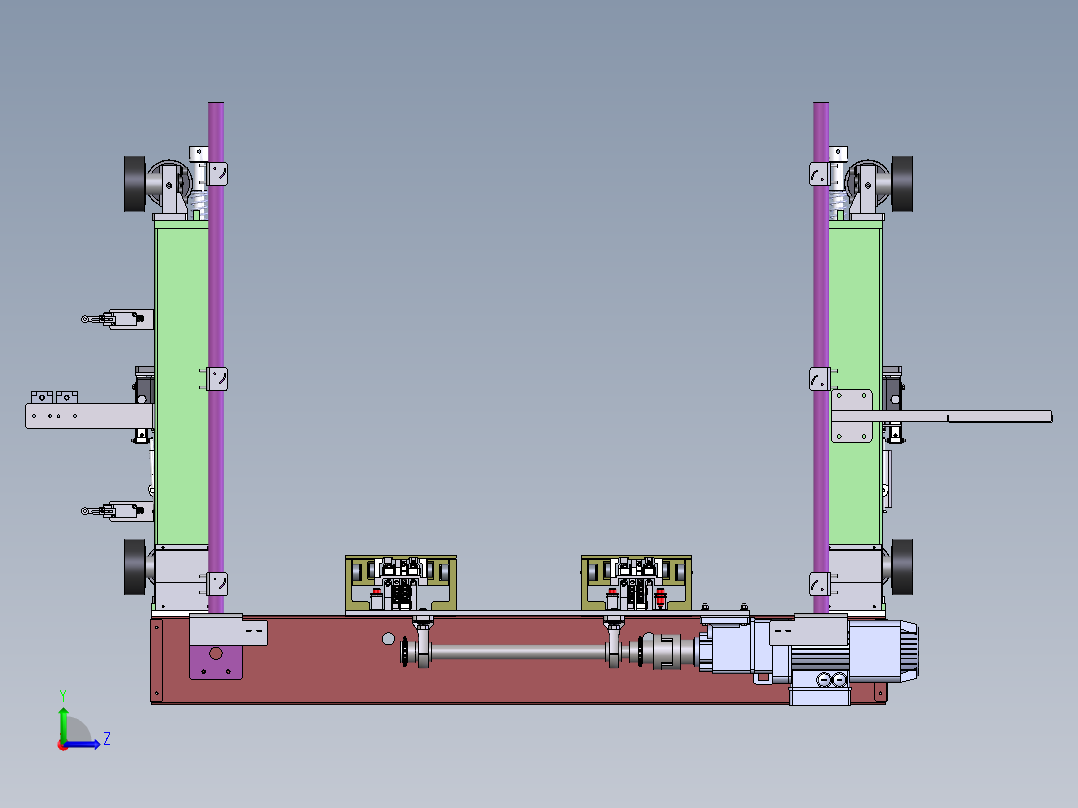 T568 堆垛机货叉左视图