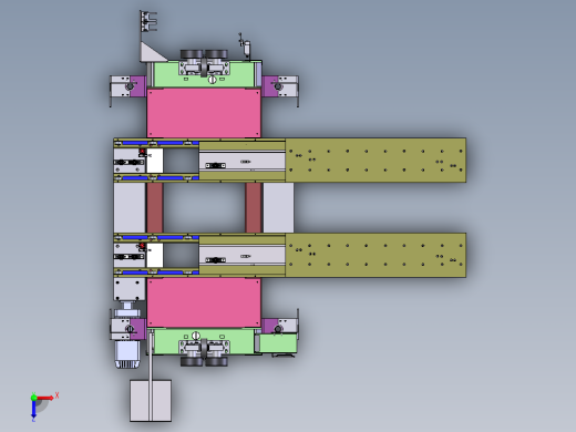 T568 堆垛机货叉俯视缩略图