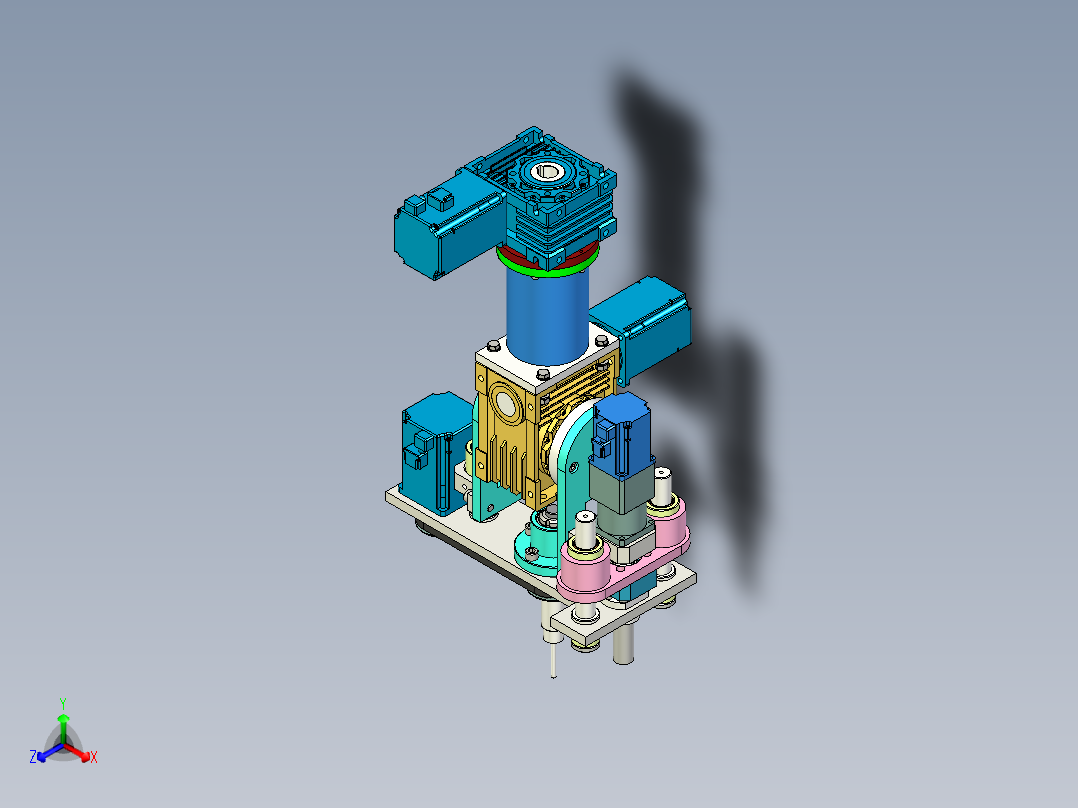 钻头摆动机构装配