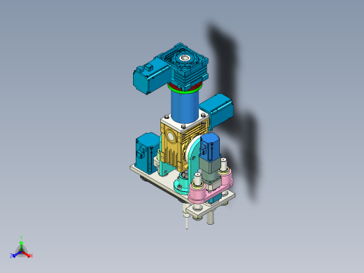 钻头摆动机构装配