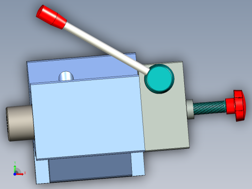 车床尾座3d图纸 数控CNC车床素材CAXA图素材 车床尾座3d三维模型前视缩略图