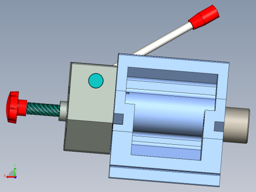 车床尾座3d图纸 数控CNC车床素材CAXA图素材 车床尾座3d三维模型后视缩略图