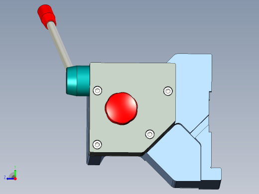 车床尾座3d图纸 数控CNC车床素材CAXA图素材 车床尾座3d三维模型右视缩略图