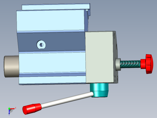 车床尾座3d图纸 数控CNC车床素材CAXA图素材 车床尾座3d三维模型俯视缩略图