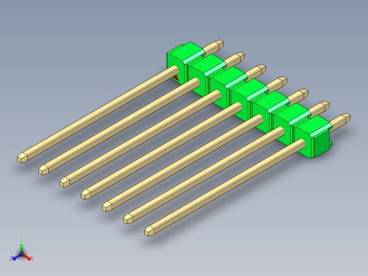 彩色公头100mil（2.54mm）系列-DS1021_green_1x07p_100mil_Type19_rev1.0