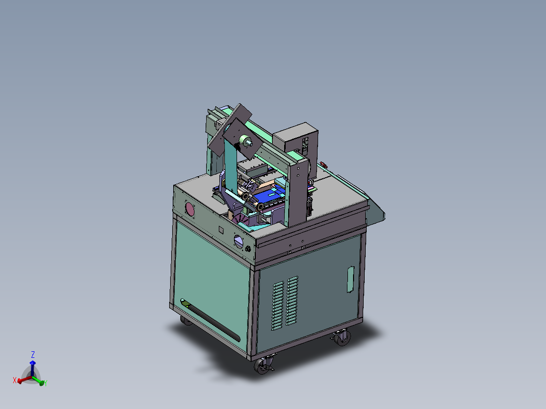 桌面自动贴标机3d图纸3c镜片自动贴合机3d