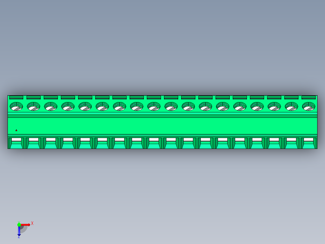 DEGSON 2EDG 系列 5.0mm 可插拔接线端子组-2EDGKL-5.0-18P-14-00AH俯视图