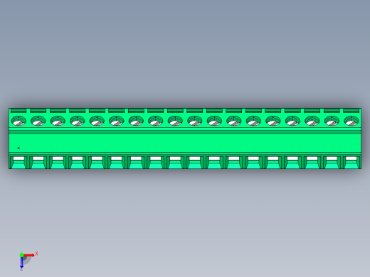 DEGSON 2EDG 系列 5.0mm 可插拔接线端子组-2EDGKL-5.0-18P-14-00AH俯视缩略图