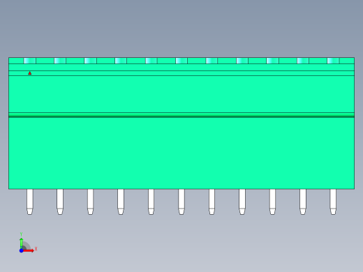 DEGSON 2EDG 系列 5.08mm 可插拔接线端子组-2EDGVH-5.08-22P-14-00AH前视缩略图