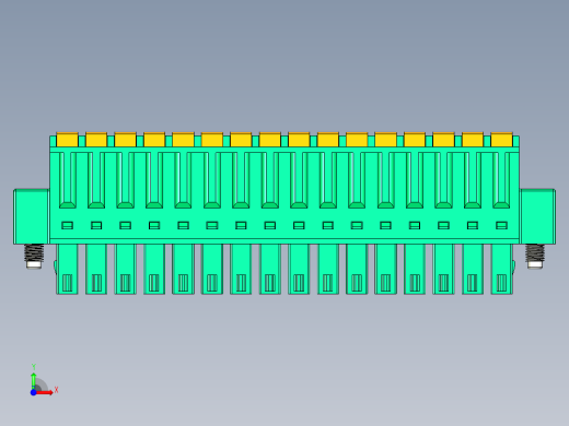 DEGSON 15EDG（公头） 3.81mm 螺钉锁紧，插拔式接线端子 FullPack-15EDGKDM-3.81-16P-14-00AH前视缩略图