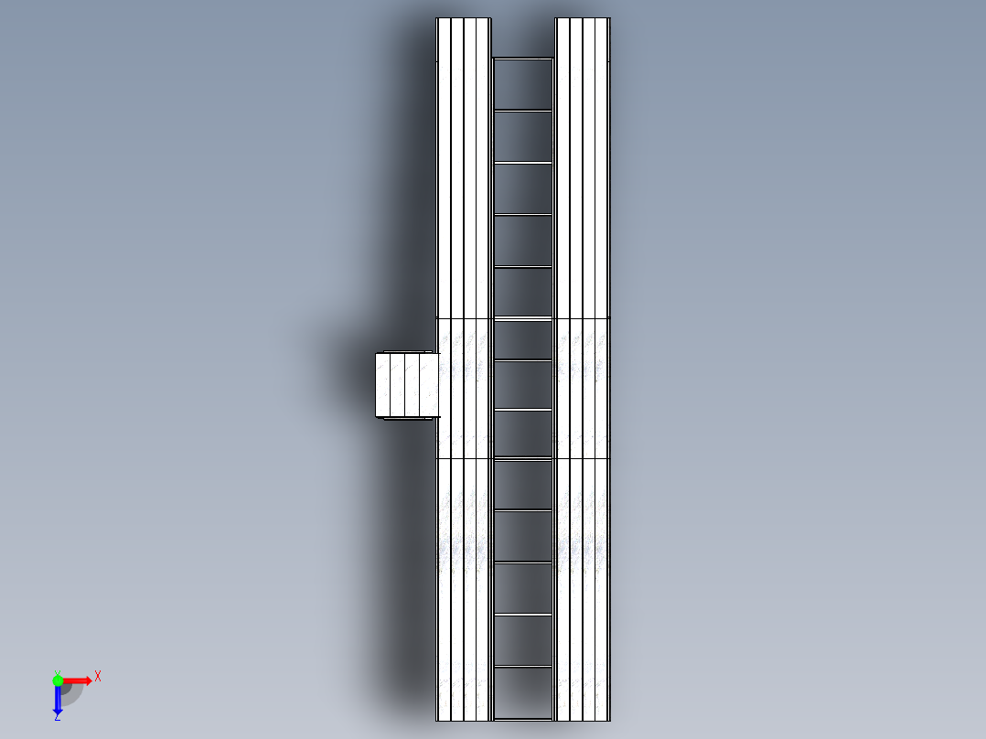 活动梯活动坡道俯视图