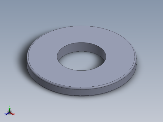 SAE平垫圈-FLAT WASHER SAE 0.250.SLDPRT正等轴测缩略图