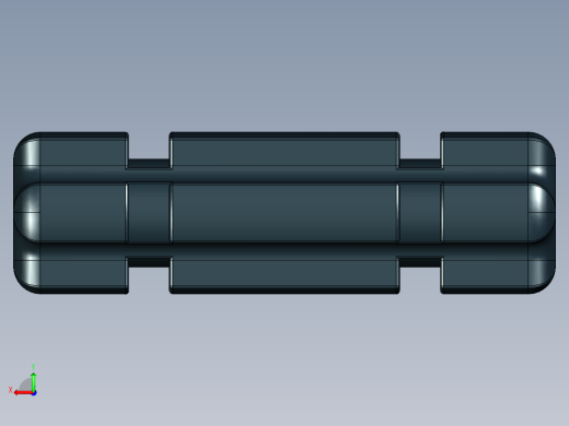 乐高机械组车桥-32062 Black Technic Axle 2 Notched.STEP后视缩略图