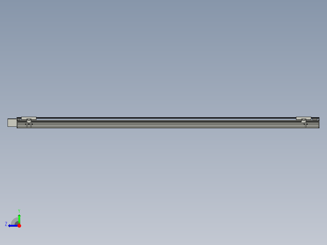 直线模组WG-LHB12-S2000-R(B)设计图纸右视图
