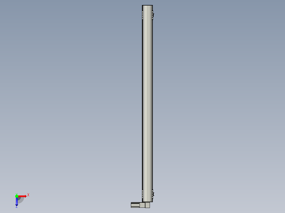 直线模组WG-LHB12-S2000-R(B)设计图纸俯视图