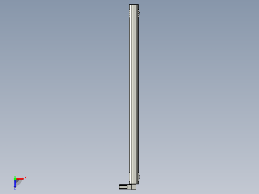 直线模组WG-LHB12-S2000-R(B)设计图纸俯视缩略图