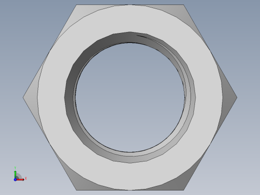 DIN 934 螺母-M64 Nut.SLDPRT前视缩略图