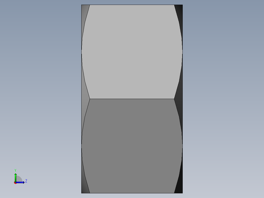 DIN 934 螺母-M64 Nut.SLDPRT左视图