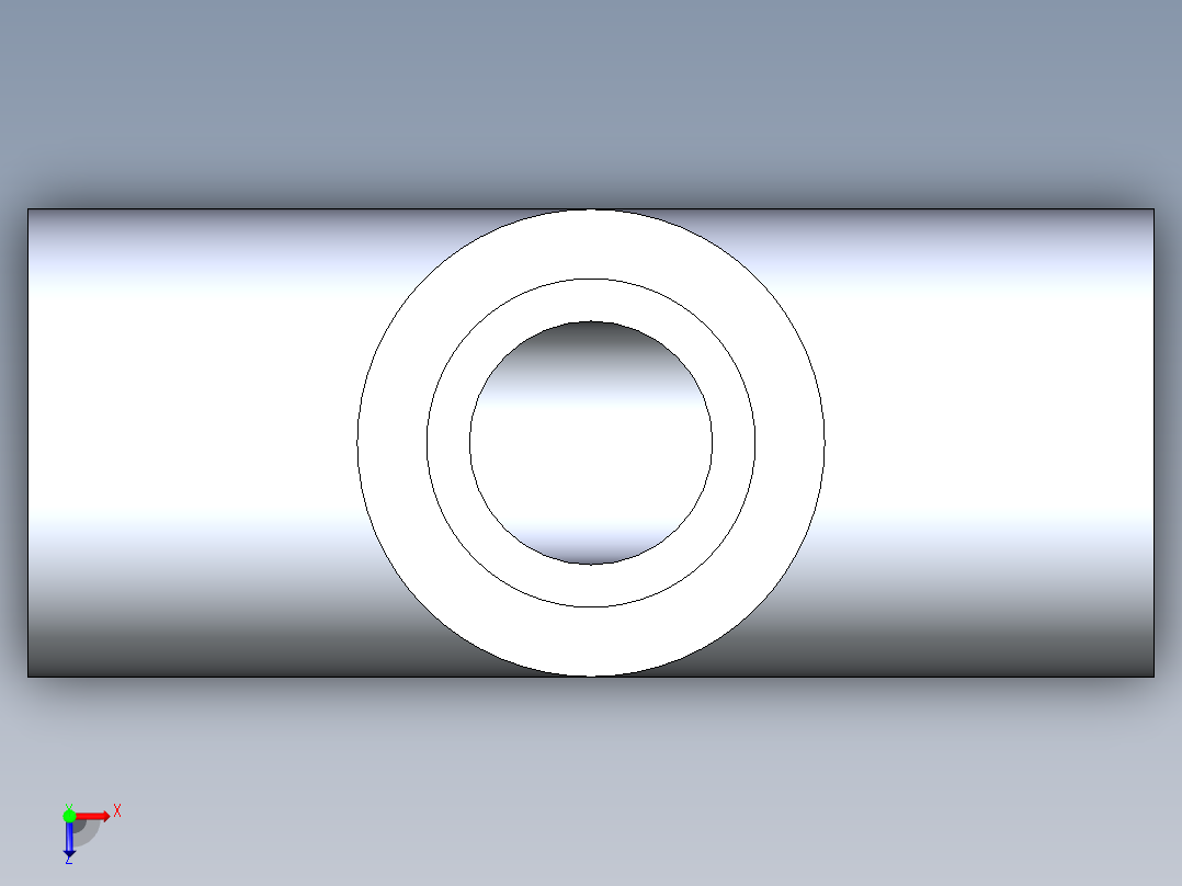 聚氯乙烯配件01-Sch80_Tee_SxSxS_801-003_0.375in俯视图