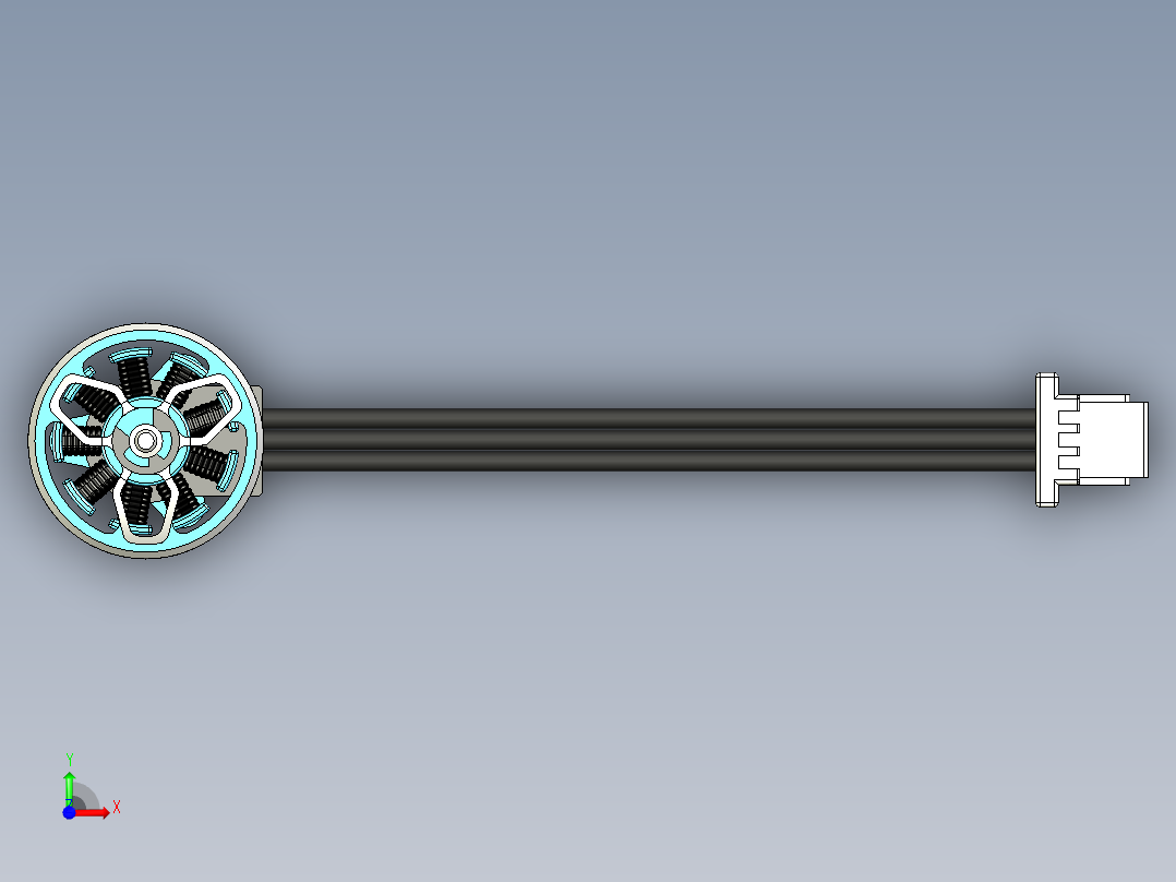 无刷电机前视图