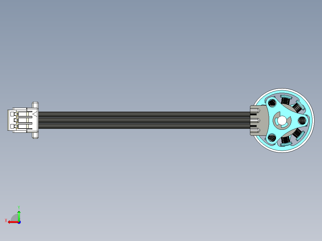 无刷电机后视图