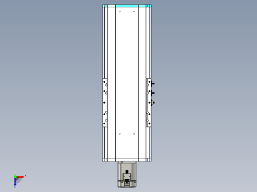 东锦丝杆传动-直线滑台模组DH210-C-L10-S250-BC-P750W-C3俯视缩略图