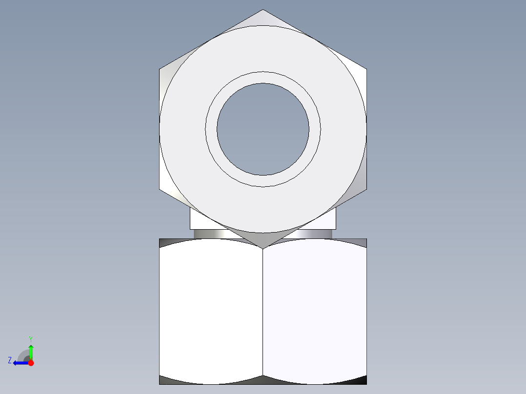卡套式工业通用硬管接头EO_Swivel_nut_branch_tee_ET15LCF右视图