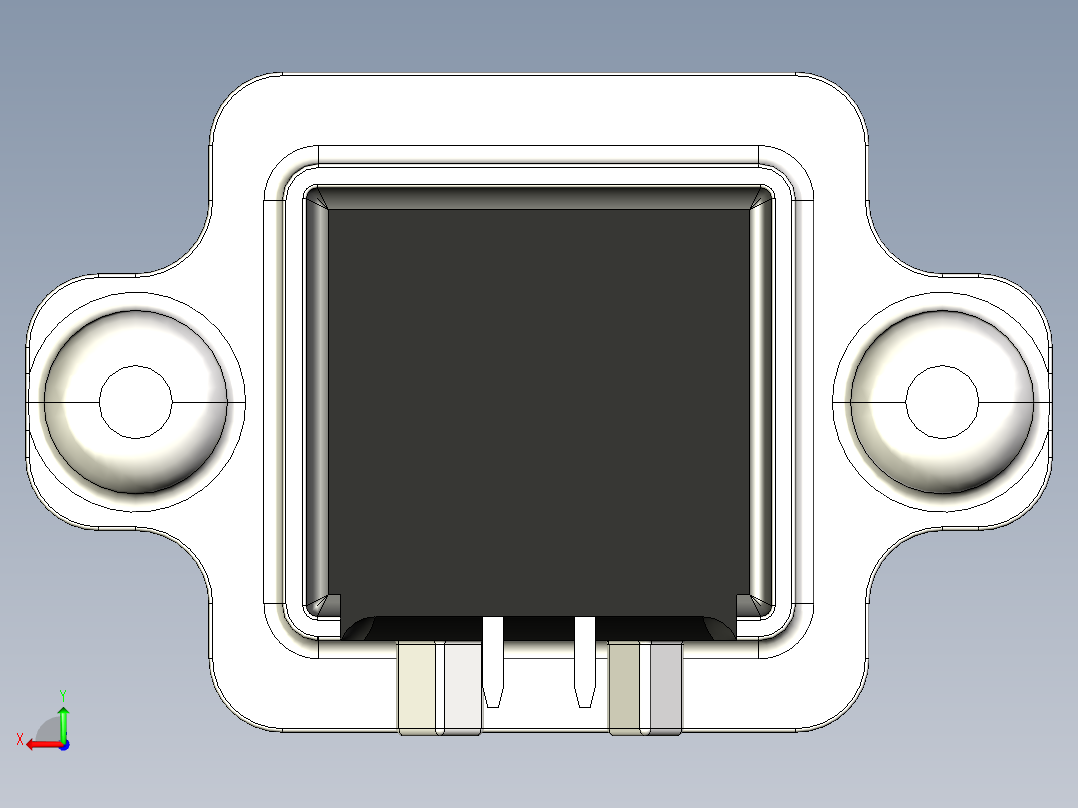 倾斜usb插头后视图
