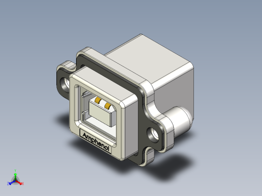 倾斜usb插头正等轴测缩略图