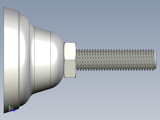 不銹鋼固定腳座383-3D多系列多零件图纸模型左视缩略图