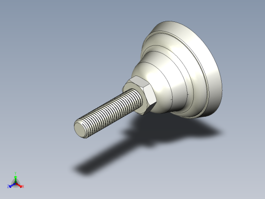 不銹鋼固定腳座383-3D多系列多零件图纸模型正等轴测缩略图