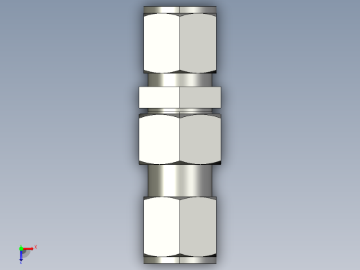 卡套式工业通用硬管接头10_wbu-s俯视缩略图