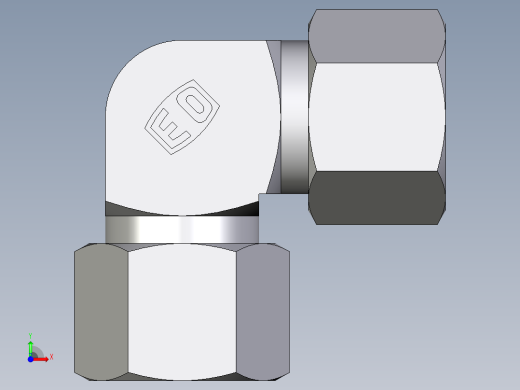 卡套式工业通用硬管接头EO_Union_elbow_W10LLCF前视缩略图