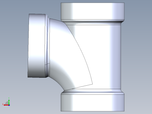 船舶管路系统S13_SeaDrainPLUS_SanitaryTee-SxSxS_37E161503_3in Sea Drain Plus - Sanitary Tee - SxS后视缩略图
