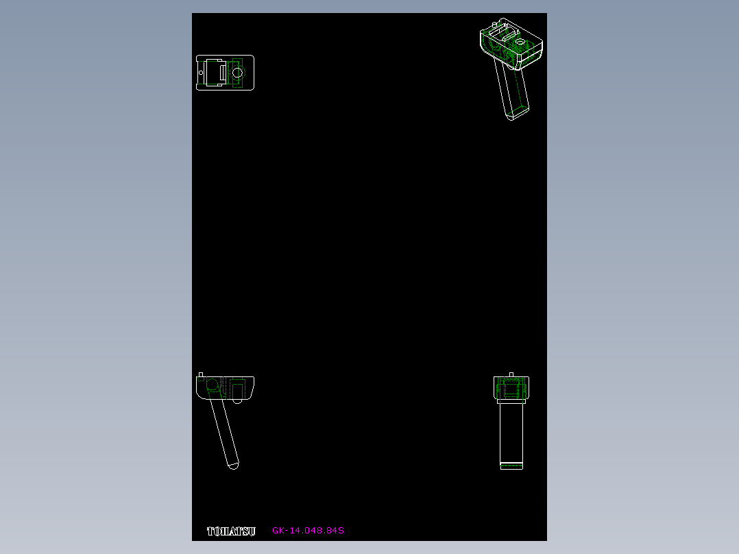 輕荷重用腳座GK-2D多系列多零件图纸模型