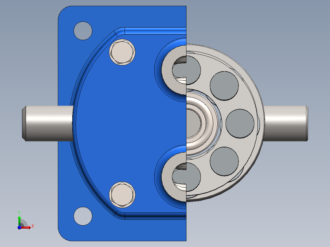 轴向柱塞泵前视图
