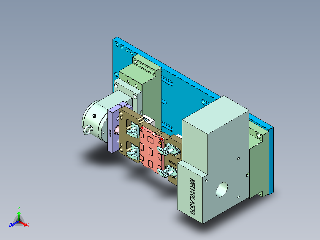 X1-CNC3笔记本CNC工装夹具三维模型-0122正等轴测图