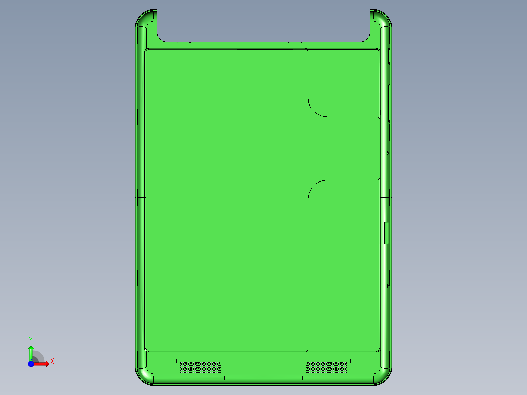 NKD笔记本CNC工装夹具三维模型-CNC1前视图