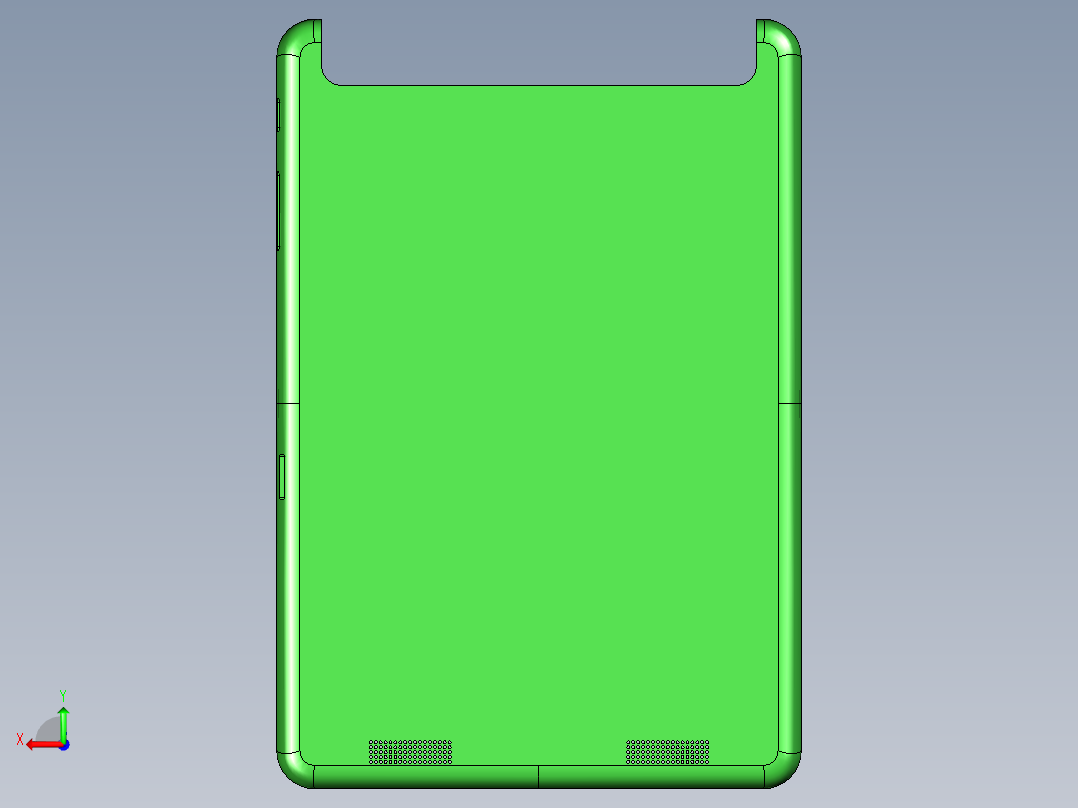 NKD笔记本CNC工装夹具三维模型-CNC1后视图